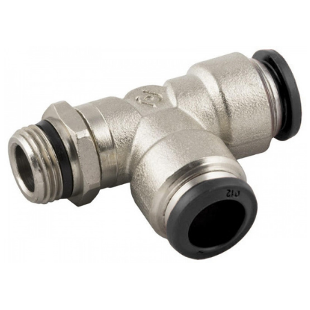 Aignep 50000 Series Push-In  Male Swivel Offset Tee | 1/2"- 12mm Tube | 50223N12-1/2