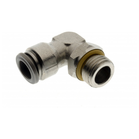 Aignep 60000 Series Stainless Steel ElbowSwivel Male Stud BSPP 1/4"- 10mm Tube | 6011510-1/4