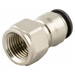 Aignep 50000 Series Push-In Female Stud Fitting BSPP 3/8" - 12mm Tube | 50030N12-3/8 - FluidAirFittings