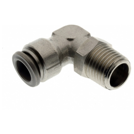 Aignep 60000 Series Stainless Steel ElbowSwivel Male Stud BSPT 1/4"- 6mm Tube | 601106-1/4