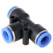 XHnotion Imperial Tube Tee Push-In & Plastic Fittings | 3/8" Tube | PE3/8 - FluidAirFittings