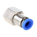 XHnotion Imperial Tube Female Hex Stud Push-In BSPP 1/2"- 1/2"Tube | PCF1/2-04 - FluidAirFittings