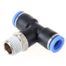 XHnotion Imperial Tube Male Stud Tee Push-In NPT 1/4"- 1/4"Tube | PB1/4-N02 - FluidAirFittings