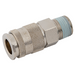 Rectus Nickel Plated 27KA Series Coupling BSPT Male Interchanges with Rectus 41/1700/1727, Tema 1700 and Cejn 410. | 1/4" BSPT Male | 27KAAK13MPN - FluidAirFittings