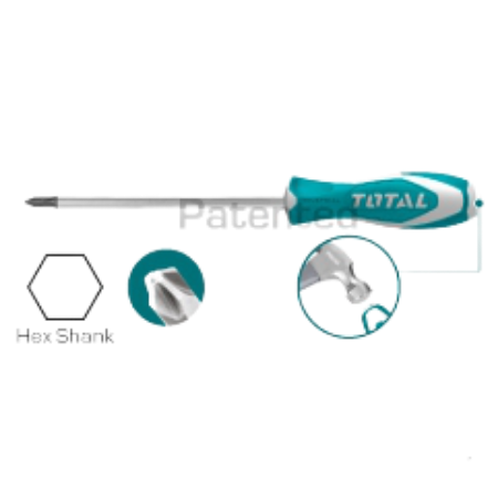 TOTAL Industrial -  Slotted Go-Through Screwdrivers | PH3 | THTGTS6100
