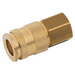 Rectus Brass Body 27KB Series Coupling BSPP Female NBR Seal. | 1/2" BSPP Female | 27KBIW21BPX - FluidAirFittings