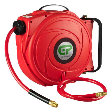 GP Range 17 Mtr Retractable Air Hose Reel - Red Case & Hose | HR5-315R-R