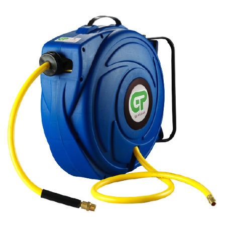 GP Range 17 Mtr Retractable Air Hose Reel Blue Case & Yellow Hose | HR5-315SF