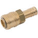 Rectus Brass Body 24KA Series Coupling Hosetail Interchanges with Rectus 23, Tema 1400, Cejn 310 and Hansen 3000. | Hosetail (10mm - 3/8" i.d Hose) | 24KATF10MPX - FluidAirFittings