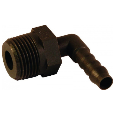 Norma Polyamide Male Elbow 90° BSPT 3/8"- 8mm Hose | WES8R3/8