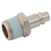 Rectus Zinc Plated 33KA Series Adaptor BSPT Male Interchanges with Atlas QIC 10. | 1/2" BSPT Male | 33SFAK21SXN - FluidAirFittings