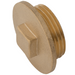 Brass Square Headed Blanking Plug | 1" BSPP Male | QPBT16 - FluidAirFittings