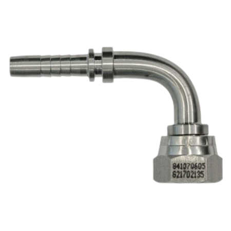 DICSA Stainless Steel 316 Hose Tail -BSPP Female Swivel - Coned Seat 90° | 3/8" | SSBSP/06/06/90S