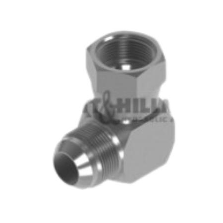 Burnett Hillman 90º Compact Elbow | JIC Male 7/8" | JIC Female 7/8" | BUH-05054 - FluidAirFittings