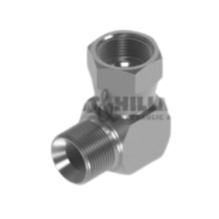 Burnett Hillman 90ºSwivel Compact Elbow | BSPP Male 3/8" | JIC Female 9/16" | BUH-19505 - FluidAirFittings