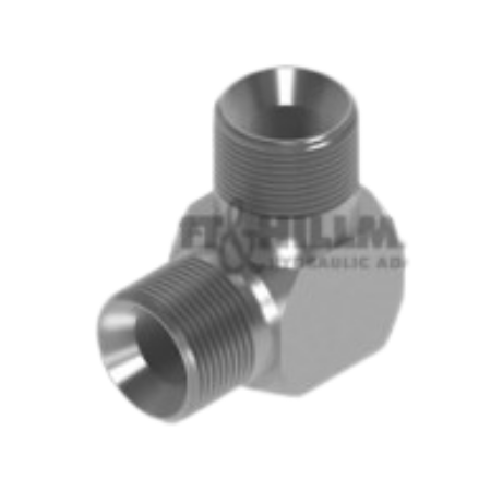 Burnett Hillman 90º Compact Elbow | BSPP Male (a) 3/4" | BSPP Male (b) 3/4" | BUH-03056 - FluidAirFittings