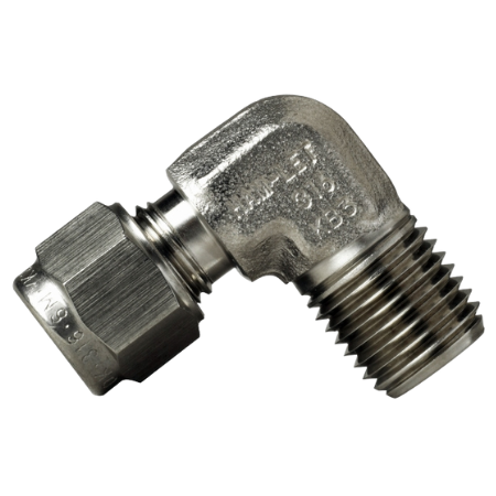 Ham-Let Stainless Steel 316 Male Elbow NPT | 1/2" Thread | 1/2" Tube O/D  | 769L-SS-1/2-1/2