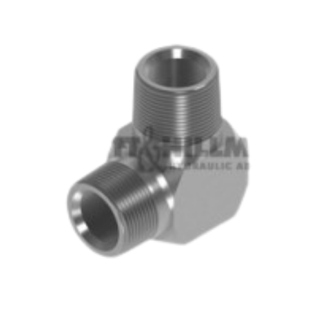 Burnett Hillman 90º Compact Elbow | NPTF Male (a) 3/4" | NPTF Male (b) 3/4" | BUH-08004 - FluidAirFittings