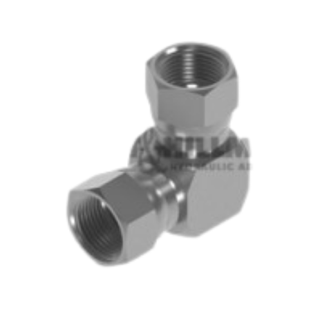Burnett Hillman 90ºSwivel Compact Elbow | JIC Female (a) 9/16" | JIC Female (b) 9/16" | BUH-05077 - FluidAirFittings