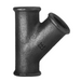 E.E Malleable Tee 45º Equal Black | 3/4" BSPP Female Thread | EEBFET4512 - FluidAirFittings