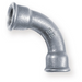 E.E Malleable Bend 90º Galvanised | 1.1/2" BSPP Female Thread | EEGBF24 - FluidAirFittings