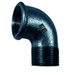 E.E Malleable Pipe Fittings Equal Elbow Black Iron | 1/2" BSPT Male x BSPP Female Thread | EEBMFL08 - FluidAirFittings