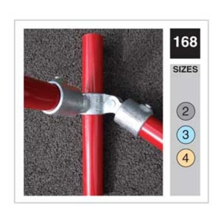 ITM Pipeclamp Handrail Range 90º deg CornerSwivel (168) | Pipe-clamp Size 4 | 168-4
