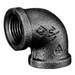 Crane Malleable M151B Black Equal Elbow | 4" BSPP Female Thread | 0CC01400V - FluidAirFittings