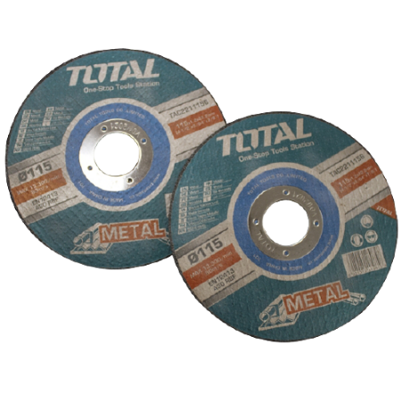 TOTAL  115mm Abrasive Metal Cutting Disc For Metal | 115mm (4.1/2") x 1.2mm x 22.2mm. | TAC2211156
