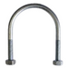 Malleable Pipe Fittings U Bolt | Thread Size M12 | 4" Diameter (100mm) | Inside Leg 114mm | GUB64 - FluidAirFittings
