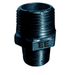 E.E Malleable Pipe Fittings Reducing Hexagon Nipple Black Iron | 1.1/4" x 3/4" BSPT Male | EEBRC20/12 - FluidAirFittings