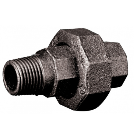 Crane Malleable Pipe Fittings M145B Black Reducing Nipple | 1/4" | 0CC01168H - FluidAirFittings