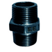 E.E Malleable Pipe Fittings Equal Hexagon Nipple Black Iron | 1/4" BSPT Male | EEBEC04 - FluidAirFittings