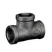 Crane Malleable M161B Black Equal Tee | 1" BSPP Female | 0CC01572R - FluidAirFittings