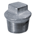 E.E Malleable Pipe Fittings Beaded Hollow Plug Galvanised | 1.1/2" BSPT Male Thread | EEGPBT24 - FluidAirFittings