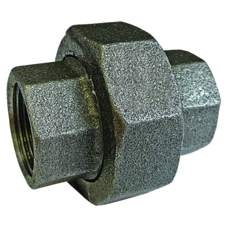 E.E Malleable Pipe Fittings Beaded Hollow Plug Galvanised | 2" | GPBT02 - FluidAirFittings