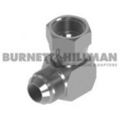 Burnett Hillman 90º Compact Elbow | JIC Male 7/16" | JIC Female 7/16" | BUH-05050 - FluidAirFittings