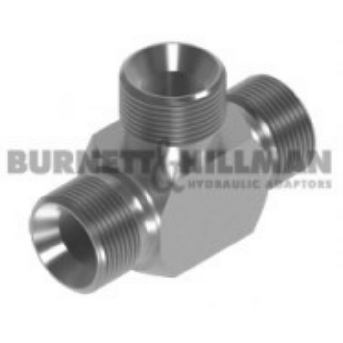 Burnett Hillman Tee Cone Seating | BSPP Male 1/4" | BUH-01901 - FluidAirFittings