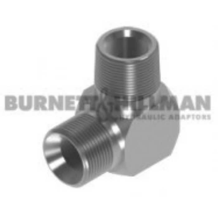 Burnett Hillman 90º Compact Elbow | BSPP Male 1/4" | NPTF Male 1/4" | BUH-13070 - FluidAirFittings
