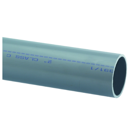 ABS Class E Pipe Plain End 2.9 Meter Length Stocked | Size 1 1/2" | Pipe O/D 48.3(mm)| Pipe I/D 39.3(mm) | ITM-11P06EPE-3