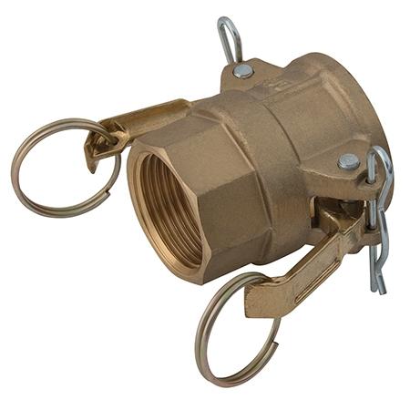 Cam & Groove Couplings Brass Female Lever Coupling Type D | Sizes 1.1/2"  | D24B - FluidAirFittings