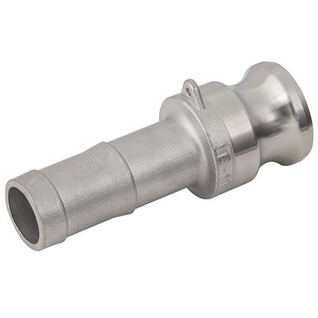 Cam & Groove Couplings Stainless Steel Hose Tail Type E | Hose 4" | E64SS - FluidAirFittings