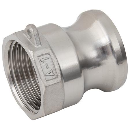 Cam & Groove Couplings Stainless Steel Female Threaded Plug Type A | Sizes 1" | A16SS - FluidAirFittings