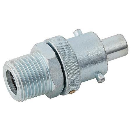 Nickel Plated Instant Air Adaptors 1/2'' Heavy Duty Broomwade Type BSPP Male PT8820 | 1/2" BSPP Male | AA5904 - FluidAirFittings