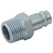Pneumatic Quick Fit BE-27 High Flow Adaptors BSPT Male | 1/2" BSPT Male | B2708MP - FluidAirFittings