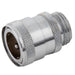 Water Quick Fit Coupling 1/2'' Range Nickel Plated Male Coupling | BSPP Male Thread 3/4" Non Valved | NCM12/08 - FluidAirFittings