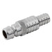 Water Quick Fit Coupling 1/2" Range Nickel Plated Double Hose Tail Adaptor | Hose I/D 3/4" & 1/2" | NPH12/08/08 - FluidAirFittings