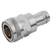 Water Quick Fit Coupling 3/4'' Range Nickel Plated Hose Tail Coupling  | 3/4" Non Valved | NCH12/12 - FluidAirFittings