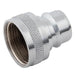 Water Quick Fit Coupling 3/4'' Range Nickel Plated Female Adaptor | 1/2" BSPP Female Plug | NPF08/12 - FluidAirFittings