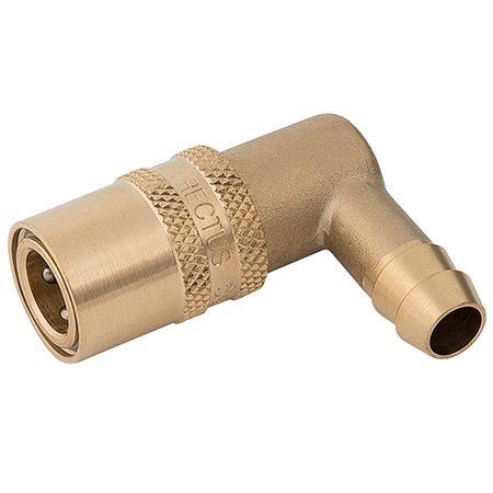 Rectus 87KF Series Mould Coupling 90º Hosetail Non Valved | Non Valved 90 deg Hosetail (13mm - 1/2" i.d Hose) | 87KFTR13MVX - FluidAirFittings